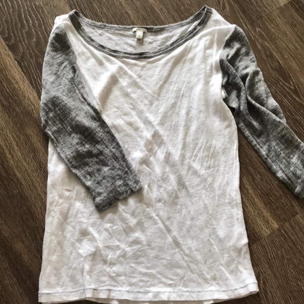 J.Crew Linen baseball T